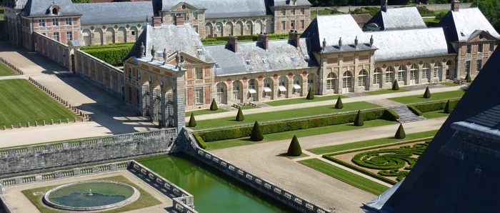 Castle in Vaux le Vicomte, France